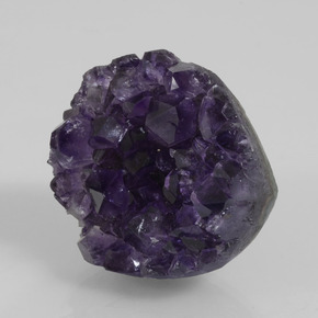 97.19 ct Violet Amethyst Geode Stone, Natural Amethyst Geode in Fancy Crystal Cluster Shape for Sale