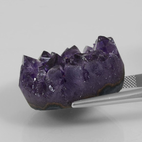 Amethyst Geode Gemstone in 31 x 29.5 mm Size for Sale, Amethyst Geode Stone in Violet Color