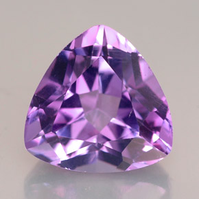 4.65 ct Violet Amethyst Gemstone, Amethyst Gem in Trillion Facet Shape for Sale.
