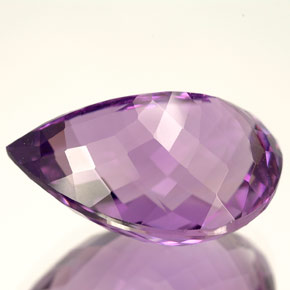 Amethyst Gemstone in 18.9 x 13.2 mm Size for Sale, Amethyst Stone in Violet Color