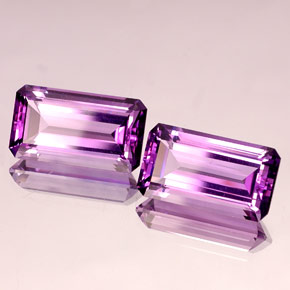 20.00 ct Violet Amethyst Stone, Natural Amethyst in Octagon Facet Shape for Sale
