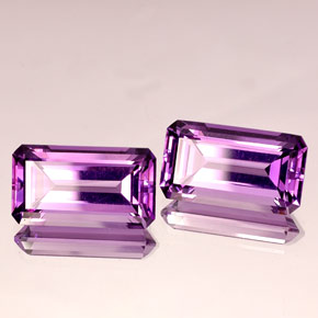 19.47 ct Violet Amethyst Stone, Natural Amethyst in Octagon Facet Shape for Sale