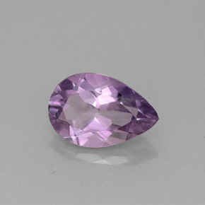 1.16 ct Violet Amethyst Stone, Natural Amethyst in Pear Facet Shape for Sale