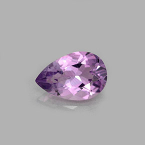 1.13 ct Violet Amethyst Gemstone, Amethyst Gem in Pear Facet Shape for Sale.