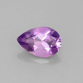 1.14 ct Violet Amethyst Stone, Natural Amethyst in Pear Facet Shape for Sale