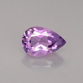 1.32 ct Violet Amethyst Gemstone, Amethyst Gem in Pear Facet Shape for Sale.