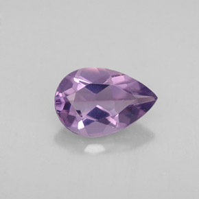 1.08 ct Violet Amethyst Gemstone, Amethyst Gem in Pear Facet Shape for Sale.