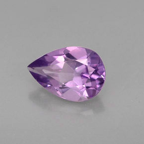 1.05 ct Violet Amethyst Stone, Natural Amethyst in Pear Facet Shape for Sale