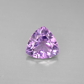 1.49 ct Violet Amethyst Gemstone, Amethyst Gem in Trillion Facet Shape for Sale.