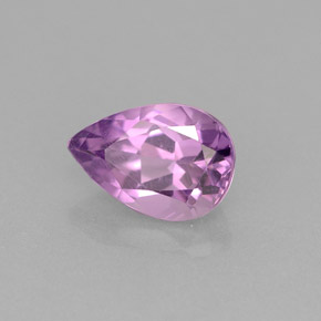 1.36 ct Violet Amethyst Stone, Natural Amethyst in Pear Facet Shape for Sale