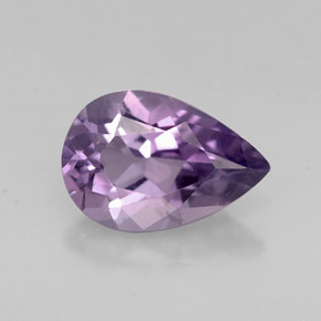 1.16 ct Violet Amethyst Gemstone, Amethyst Gem in Pear Facet Shape for Sale.
