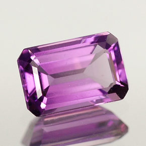 0.50 ct Violet Amethyst Stone, Natural Amethyst in Octagon Facet Shape for Sale