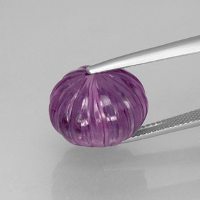 20.02 ct Violet Amethyst Stone, Natural Amethyst in Drilled Pumpkin Bead Shape for Sale