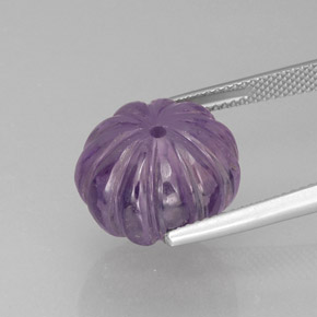 Amethyst Gemstone in 14.9 x 11 mm Size for Sale, Amethyst Stone in Violet Color