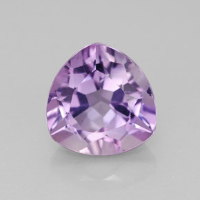3.47 ct Violet Amethyst Gemstone, Amethyst Gem in Trillion Facet Shape for Sale.