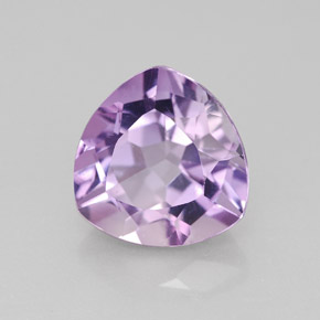 3.47 ct Violet Amethyst Stone, Natural Amethyst in Trillion Facet Shape for Sale