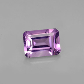 1.41 ct Violet Amethyst Gemstone, Amethyst Gem in Octagon Facet Shape for Sale.