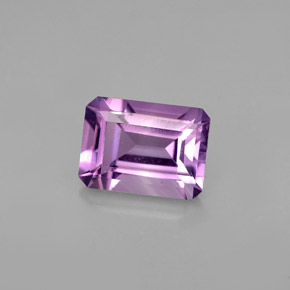 1.41 ct Violet Amethyst Stone, Natural Amethyst in Octagon Facet Shape for Sale