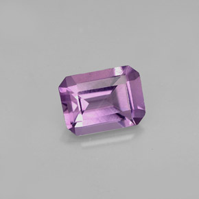1.27 ct Violet Amethyst Gemstone, Amethyst Gem in Octagon Facet Shape for Sale.