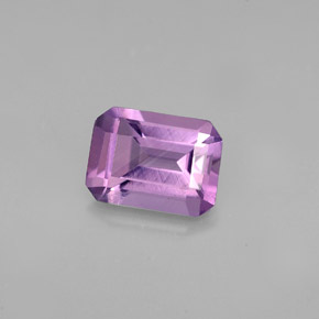 1.27 ct Violet Amethyst Stone, Natural Amethyst in Octagon Facet Shape for Sale