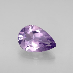 1.06 ct Violet Amethyst Gemstone, Amethyst Gem in Pear Facet Shape for Sale.