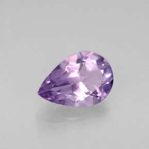 1.06 ct Violet Amethyst Stone, Natural Amethyst in Pear Facet Shape for Sale