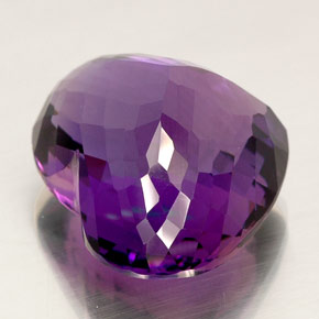 Amethyst Gemstone in 24.8 x 20.7 mm Size for Sale, Amethyst Stone in Violet Color