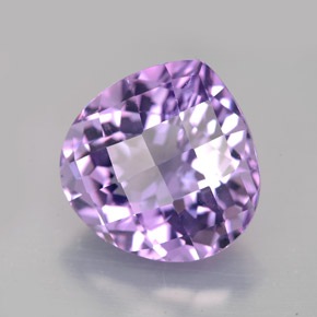 8.58 ct Violet Amethyst Stone, Natural Amethyst in Pear Checkerboard Shape for Sale