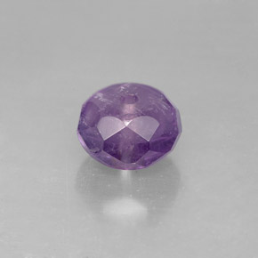 2.63 ct Violet Amethyst Gemstone, Amethyst Gem in Faceted Bead Shape for Sale.