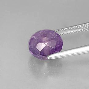 Amethyst Gemstone in 8.3 x 8.1 mm Size for Sale, Amethyst Stone in Violet Color