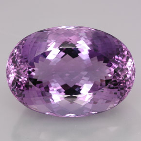 109.15 ct Violet Amethyst Gemstone, Amethyst Gem in Oval Portuguese-Cut Shape for Sale.
