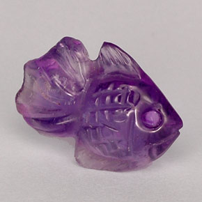 Amethyst Gemstone in 14.9 x 11.3 mm Size for Sale, Amethyst Stone in Violet Color