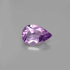 1.18 ct Violet Amethyst Gemstone, Amethyst Gem in Pear Facet Shape for Sale.