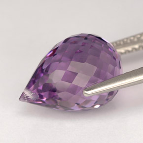 Amethyst Gemstone in 12.8 x 8.6 mm Size for Sale, Amethyst Stone in Violet Color