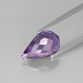 Amethyst Gemstone in 14.1 x 8.3 mm Size for Sale, Amethyst Stone in Violet Color
