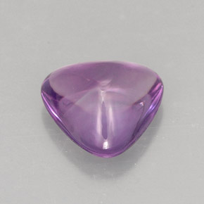 1.27 ct Violet Amethyst Gemstone, Amethyst Gem in Trillion Cabochon Shape for Sale.