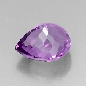 Amethyst Gemstone in 14.2 x 11.9 mm Size for Sale, Amethyst Stone in Violet Color