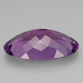 Amethyst Gemstone in 30.5 x 17.9 mm Size for Sale, Amethyst Stone in Violet Color