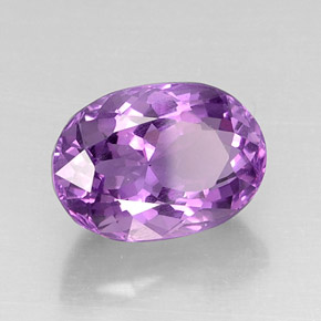 7.93 ct Violet Amethyst Stone, Natural Amethyst in Oval Facet Shape for Sale