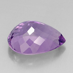 Amethyst Gemstone in 19.3 x 14.2 mm Size for Sale, Amethyst Stone in Violet Color