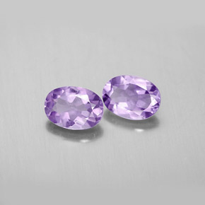 1.45 ct Violet Amethyst Stone, Natural Amethyst in Oval Facet Shape for Sale