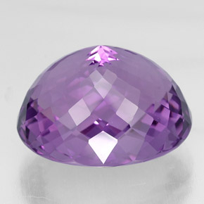 Amethyst Gemstone in 22.6 x 19.2 mm Size for Sale, Amethyst Stone in Violet Color