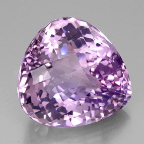 53.61 ct Violet Amethyst Stone, Natural Amethyst in Pear Checkerboard Shape for Sale