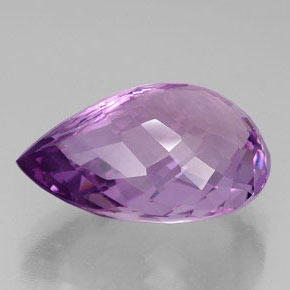 Amethyst Gemstone in 27.8 x 19.2 mm Size for Sale, Amethyst Stone in Violet Color