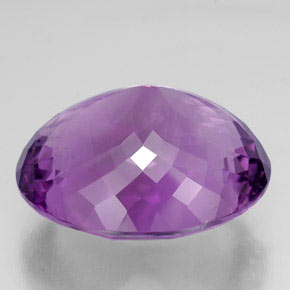 Amethyst Gemstone in 28.9 x 24.2 mm Size for Sale, Amethyst Stone in Violet Color