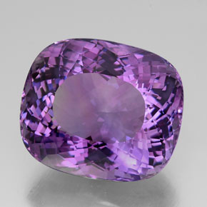 58.79 ct Violet Amethyst Stone, Natural Amethyst in Cushion-Cut Shape for Sale