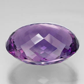 Amethyst Gemstone in 31.4 x 22.8 mm Size for Sale, Amethyst Stone in Violet Color