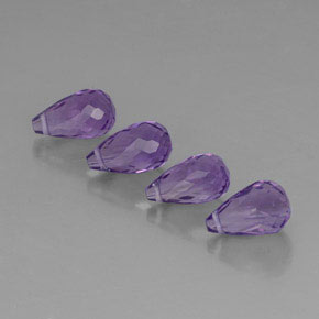 Amethyst Gemstone in 8.8 x 5.1 mm Size for Sale, Amethyst Stone in Violet Color