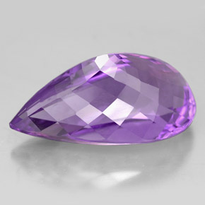 Amethyst Gemstone in 21.8 x 12 mm Size for Sale, Amethyst Stone in Purple Color