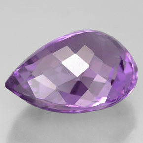 Amethyst Gemstone in 16.8 x 13.2 mm Size for Sale, Amethyst Stone in Violet Color